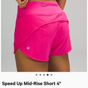 Lululemon Speed Up Mid rise 4” Sonic Pink 8